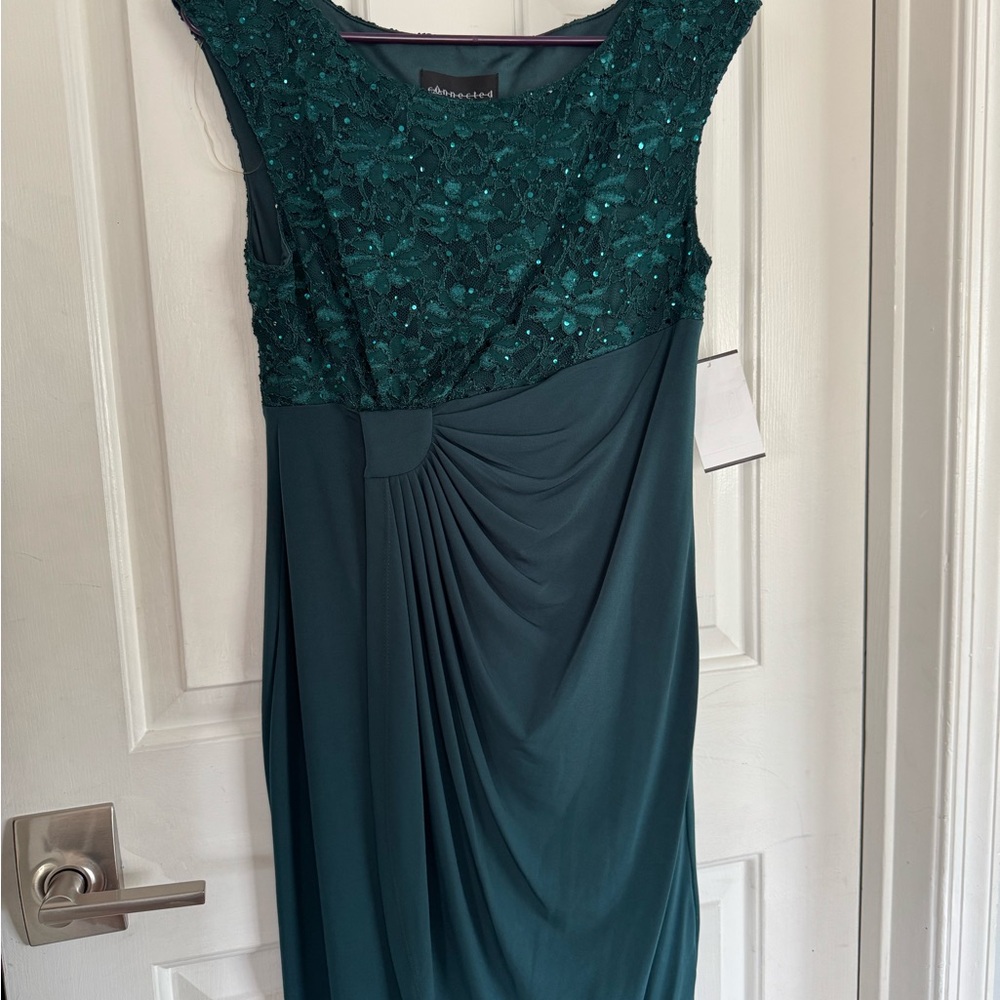 Elegant Green Sleeveless Dress